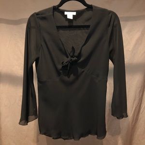 Black blouse top
